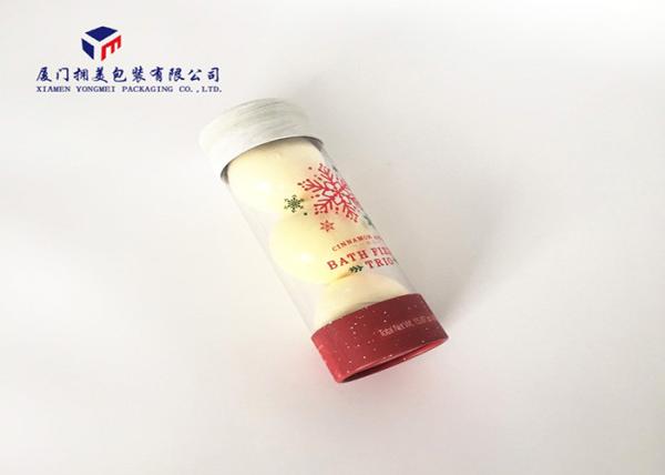Light Weight Plastic Cylinder Packaging Tubes Hard Paper Covers Easily Assembled