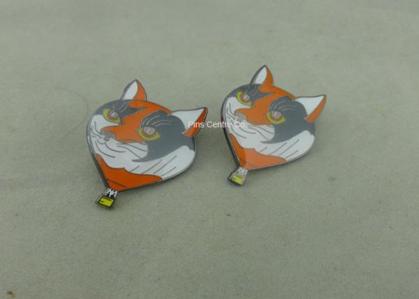 Animal Shape Religious Memorial Metal Lapel Pins Brass / Zinc Alloy Die Stamped