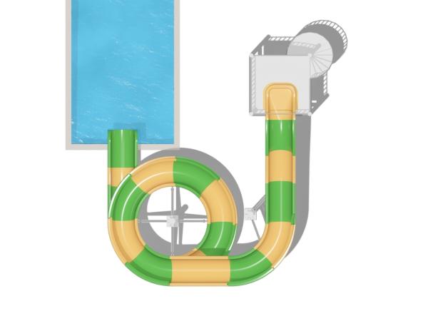 Tobogán de piscina residencial familiar para niños y adultos, equipo acuático personalizado, fibra de vidrio, personalización de color