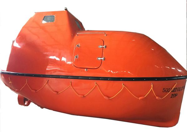 SOLAS 25 Person Capacity Fiberglass Totally Enclosed Lifeboat 5-12m for Marine Use