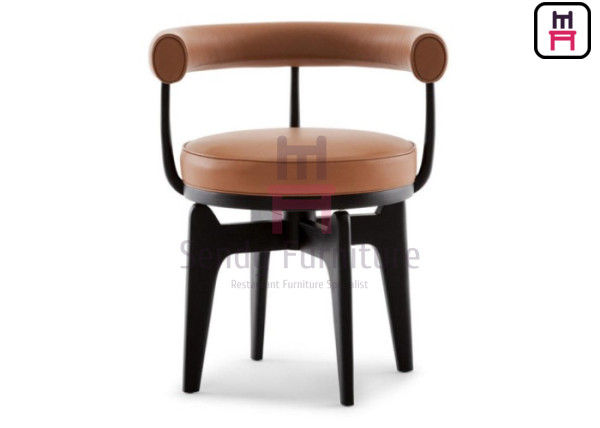 Classic Style Wood Restaurant Chair with Slatted Back and Multiple Seat Colors for Cafes and Bistros