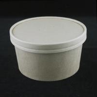 Caixas de salada de papel ecológicas com tampa