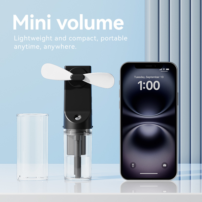 New Fans Hot Summer Handheld Spray Mini Cooling Foldable Fan USB Rechargeable Portable Folding Mist Fan With Water Portable