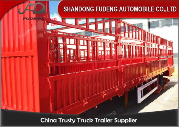 Removable Side Wall Semi Trailer 1800 Mm Fence To Transport Fruit Vegetable