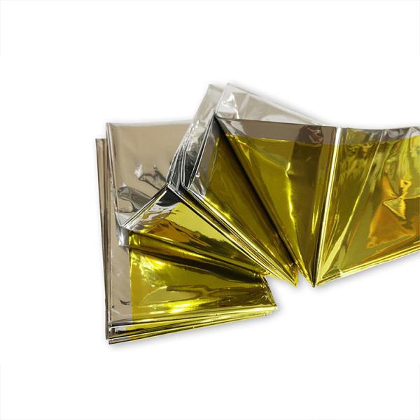Утяжеленное термоизоляции Mylar одеяла фольги спасения выживание аварийной отражательное на открытом воздухе