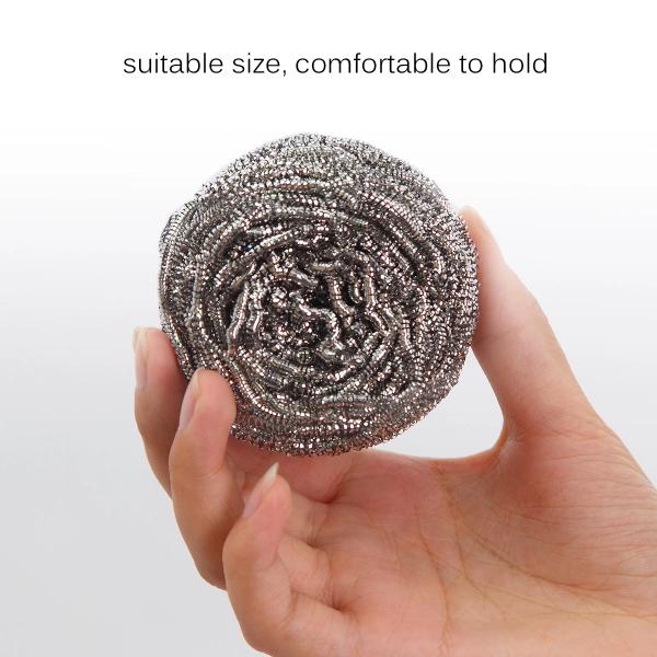 AISI 410 / 430 Stainless Steel Scouring Ball Cleaning Scourer Soft For Hand
