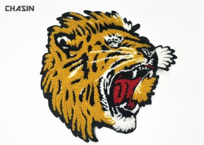 Beira mínima animal de Tiger Chenille Embroidery Patches No Merrow