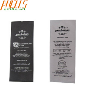 Comfortable  Woven Clothes Label High Density Merrow Border No Minimum