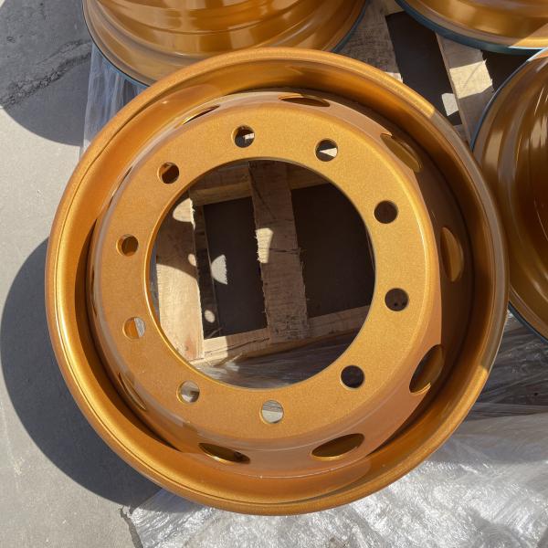 8 Holes and 10 Holes 22.5*9.00 Lightweight Steel Truck Wheel for Tubeless Performance