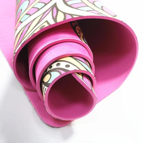 Printed Suede Yoga Mat, 5mm thinckness Gymnastics Mats, Microfiber mats, Suede mat manufacturer