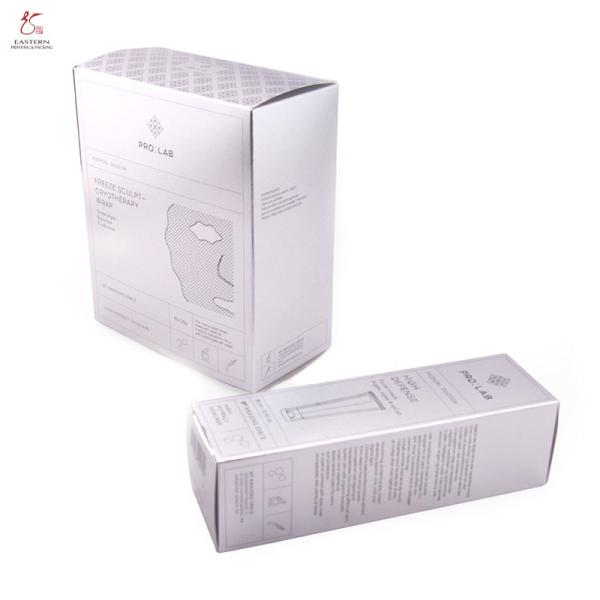 Custom Printed Silver Cardboard Cosmetic Packaging Box | Mask Packaging Box Manufacturer