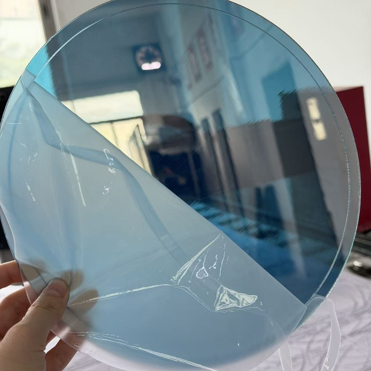 Two Way Acrylic Half Mirror Sheet Semi Transparent Reflective Panel Customize