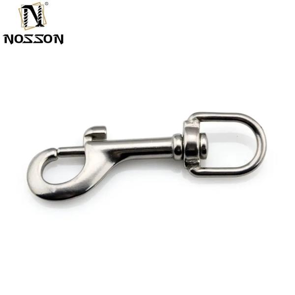 Plain Finish Stainless Steel Bolt Snap Swivel Carabiner for General Industry 10mm