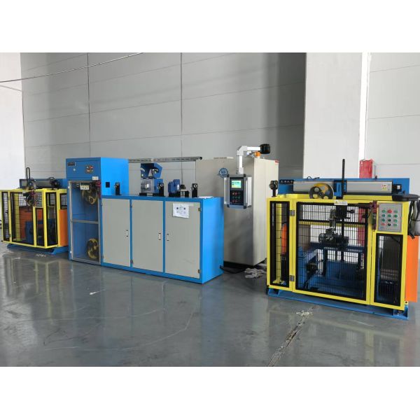 High Speed 500m/min Cable Rewinding Machine with Precision Wire Arranging and Integrated Inspection Platform
