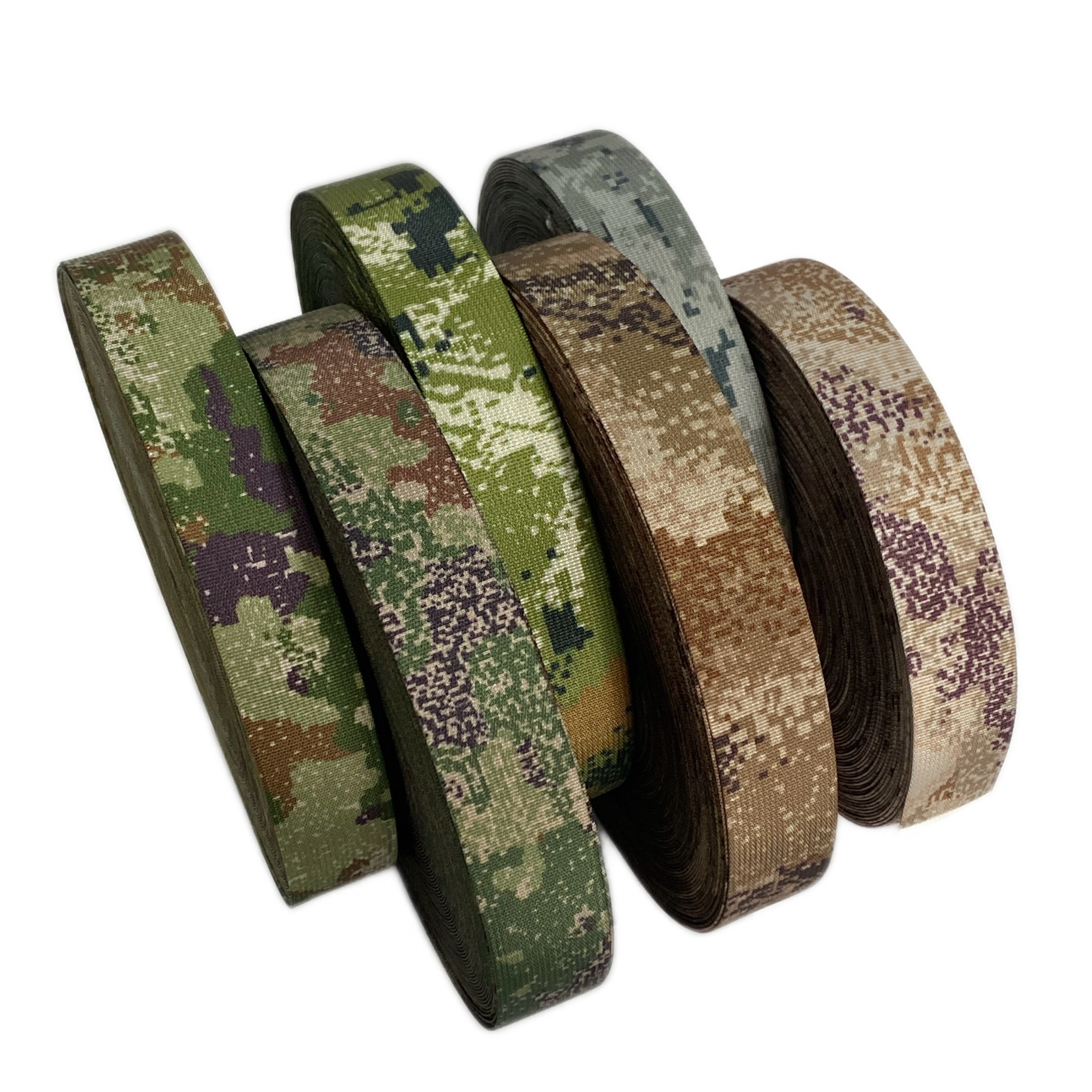 Polyester webbing Camouflage Tactical clothing Backpack straps Outdoor supplies