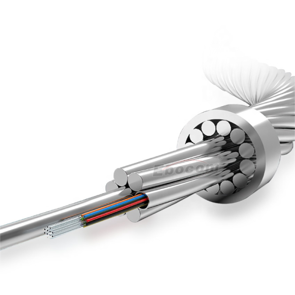 OPGW 24 Core G652D Fiber Optic Cable 100mm² Cross-Section