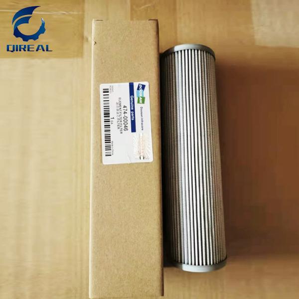 Filtre à huile hydraulique de l'excavatrice 474-00046 de DOOSAN Daewoo