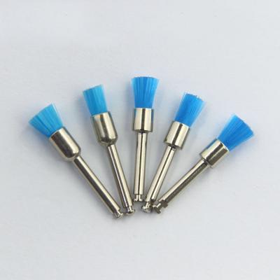 Dental Polishing Prophy Brush Nylon White Flat Head Soft Colorful Latch Style