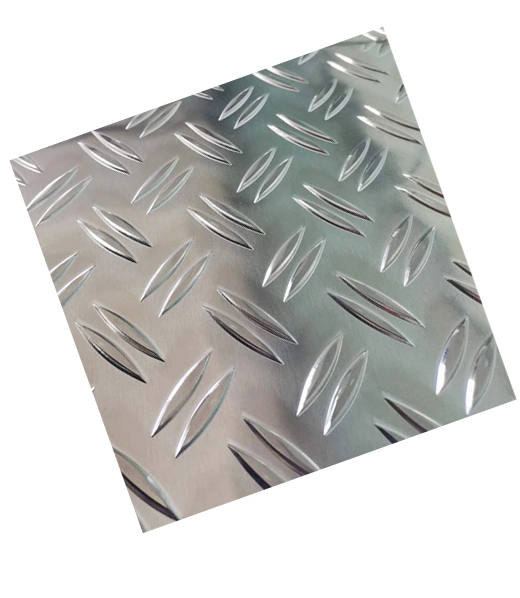 ASTM 3003 5052 5083 6061 6063 6082 7075 Aluminum Embossed Plate, Pattern: Diamond  Orange Peel  Diamond Five-rib Pattern, Etc.