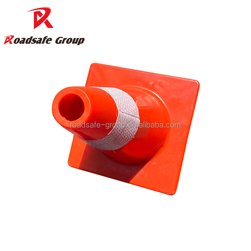 Flexible PVC Reflective Orange Traffic Cone with 45 cm Height for Road Construction Safety