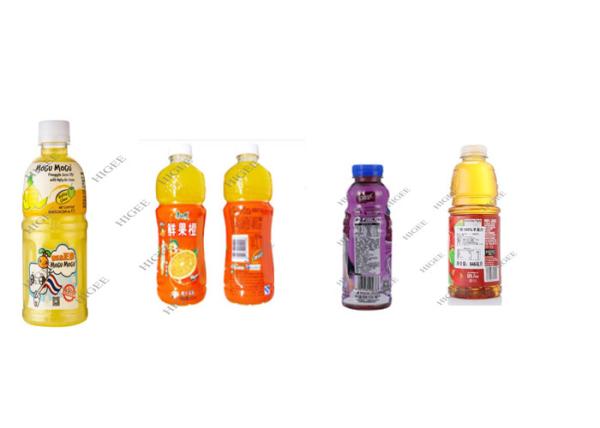 Commercial Fruit Juice Soft Drink Bottling Machine Plastic / Glass Bottles Suitable