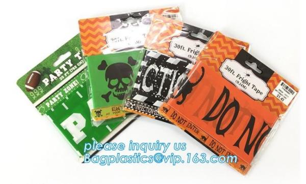 Halloween Birthday Party theme warning caution PE tapes for event decoration,Halloween Caution Tapes,Halloween Warning T