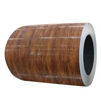 Impressão de grãos de madeira bobina revestida por cores PPGL bobina de aço Z275 PVDF DX51D