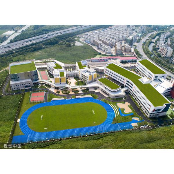 Blue Synthetic Tartan Running Track 13mm Thickness Sandwich Playground