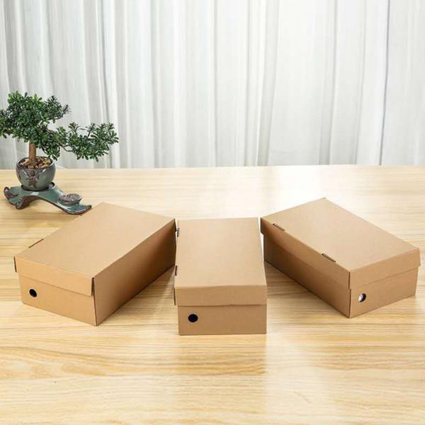 Recyclable Biodegradable рифленые картонные коробки обувают упаковку