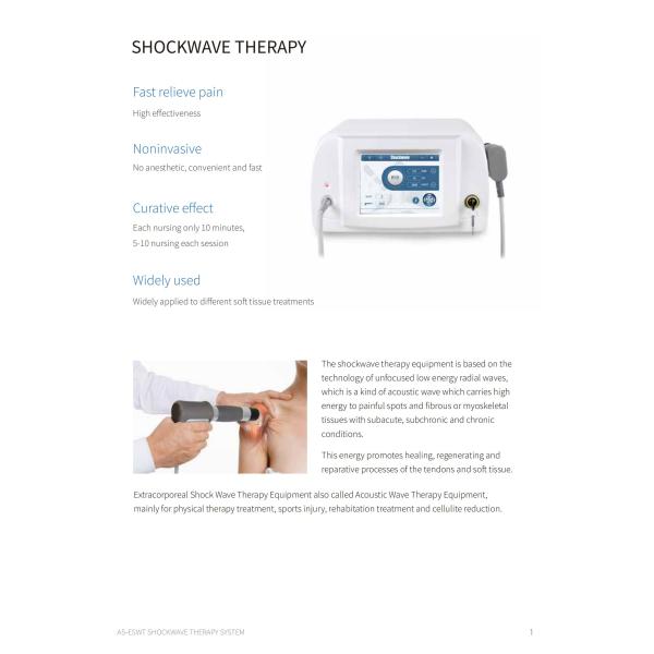 Portable Shockwave Therapy Machine Precision with 1-6.0 Bar Energy Levels
