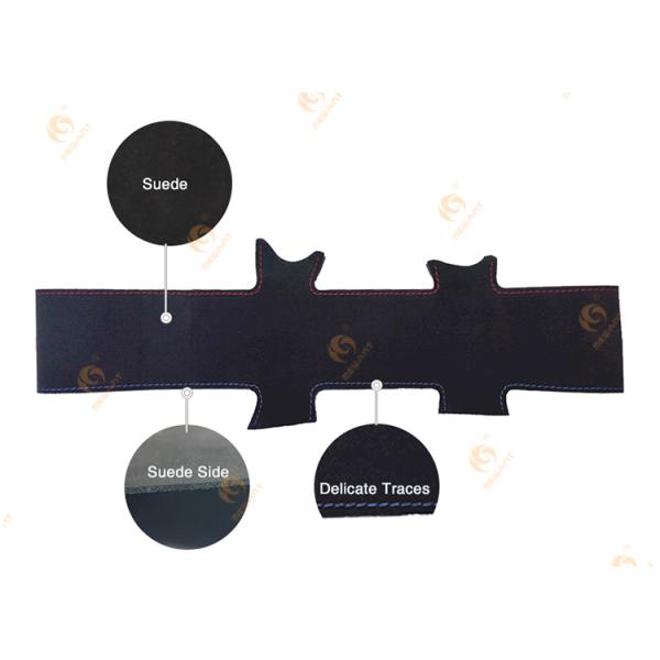 ONE Car ONE Template Black Suede Steering Wheel Wrap for BMW E46 318i 325i E39 E53 X5