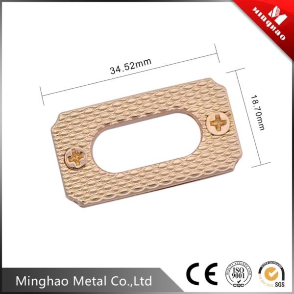 Hot sale metal plating square eyelet for handbag parts,34.52*18.7mm