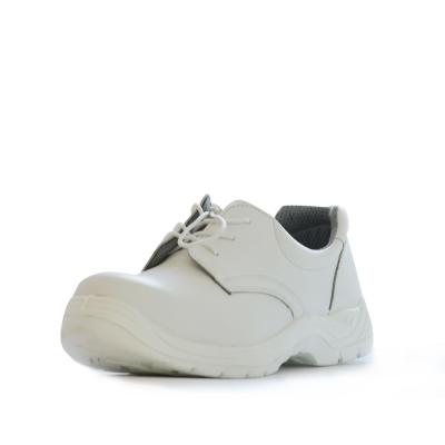 Sapatos de segurança de cozinha brancos UQ-548 SBP Standard com pé de aço e revestimento de Campela