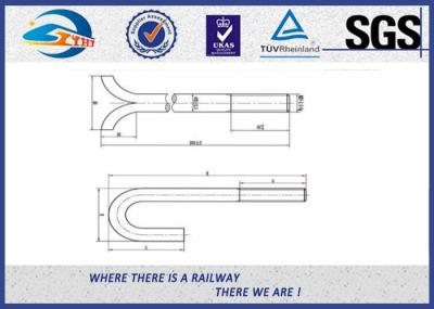 Galvanized Special Railway Sleeper Bolts And Nuts Square U Type