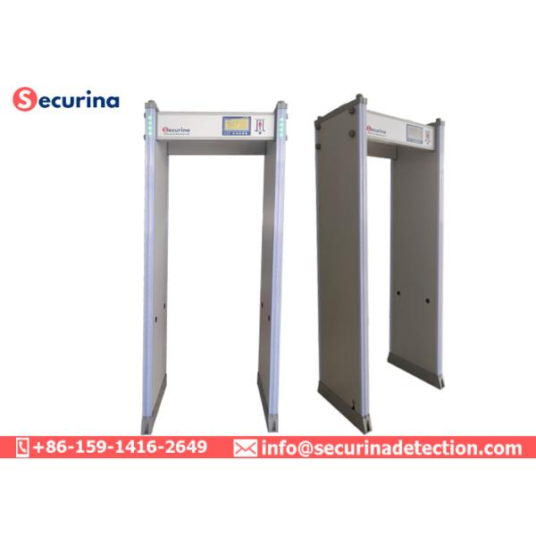 45 Zones Walk Through Security Detector Metal Detector Gate IP65 Aluminum Chassis