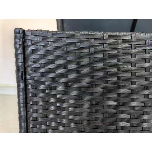 Garden Storage Box with Lid (124x14x59cm) Wicker Chest for Home Organization Blanket Toy & Clothes Storage & Decor
