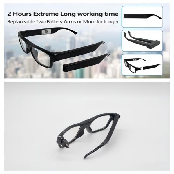 Live Streaming WIFI Video Glasses APP Control Take Phots Recording Video