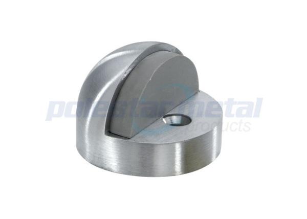 Commercial Door Hardware 45mm Dull Chrome Zinc Alloy High Profile Dome Door Stop