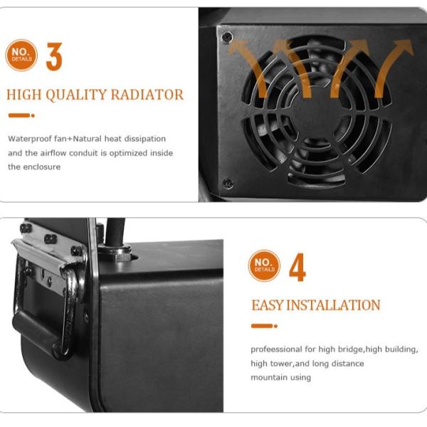 Factory Wholesale 2000W LED Flood Light Outdoor IP65 48x40W RGBW 4in1 Architectural Wash Light  for City Beautification Project