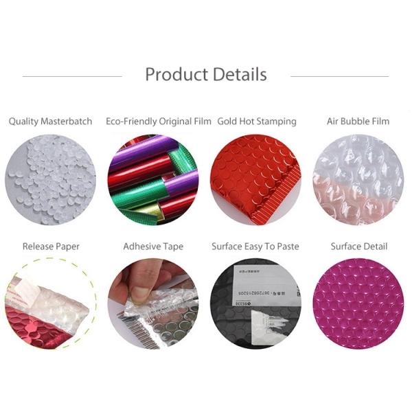 Отправители пузыря металлического фильма фольги грузя 8,5 x 11 для грузя деталей верхнего значения