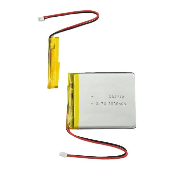 Аккумулятор с высоким уровнем разряда 30C Max60C перезаряжаемый 585460 2000mAh 3,7V Ли-полимерная батарея для устройств слежения