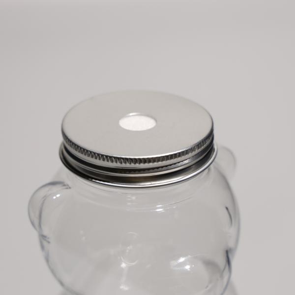 Garrafas de PET de plástico sem BPA de alta durabilidade com forma personalizada para suco
