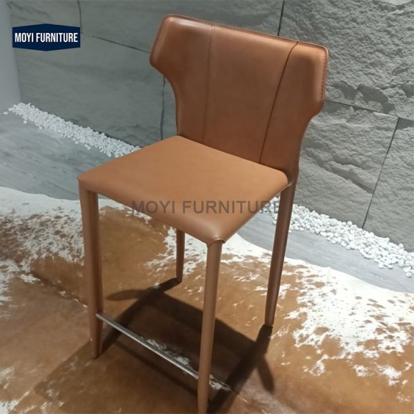 Home Bar Sitting Modern Style Coffee Cafe Shop Armrest Kitchen Dining Restaurant Wood Bar Counter Stool Rope Seat