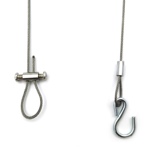 Suspension Kit Cable Gripper Hook For Light  Nickel Plated For Hanging Wire Hook Lighting