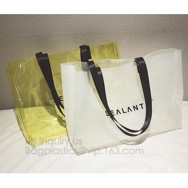 pvc transparent zipper bikini cosmetic bag, tote lady waterproof PVC swimming transparent beach bag, beach bag swimming