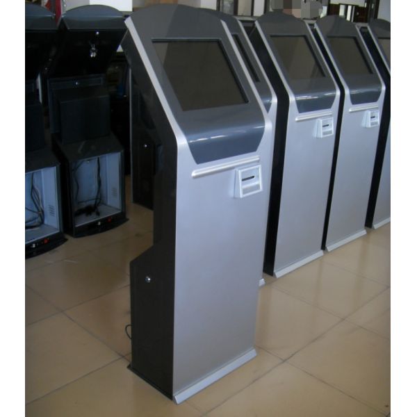 17 Inch Queue Management System Touch Screen Ticket Kiosk Queuing Ticket Machine With Sub Service Menu