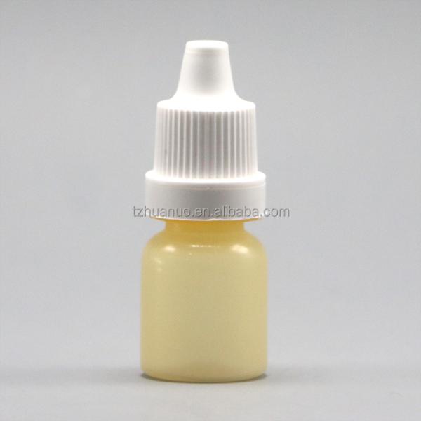 Botellas de gotero de plástico vacío comprimible de 10 ml LDPE con colores y tapas personalizados