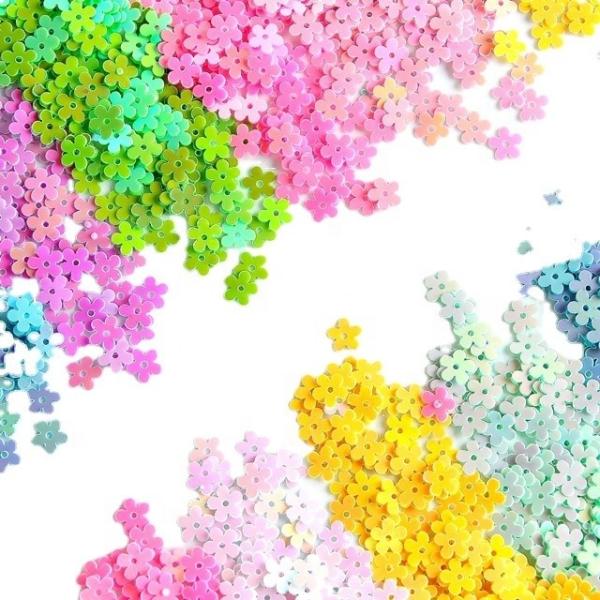 PET Material Sequin Applique Embroidery for Festivals Weddings Parties-Fashion Craft Supplies-Function Multi-functional