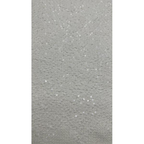Leafy Sequin Embroidered Lace Fabric Wedding Occasion Fabric Luxury Elegant Fabric