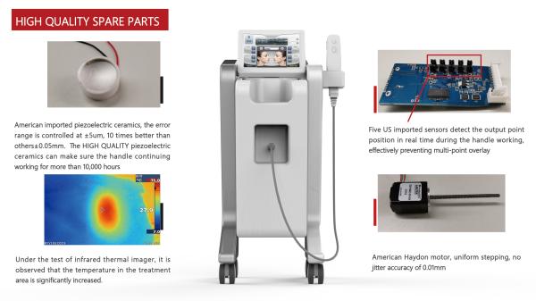 Beautemed 3D Hifu 20000 Shots 10 Lines 8 Cartridges Anti Wrinkle Face Lift Skin Tightening Body Slimming Hifu 3D Machine